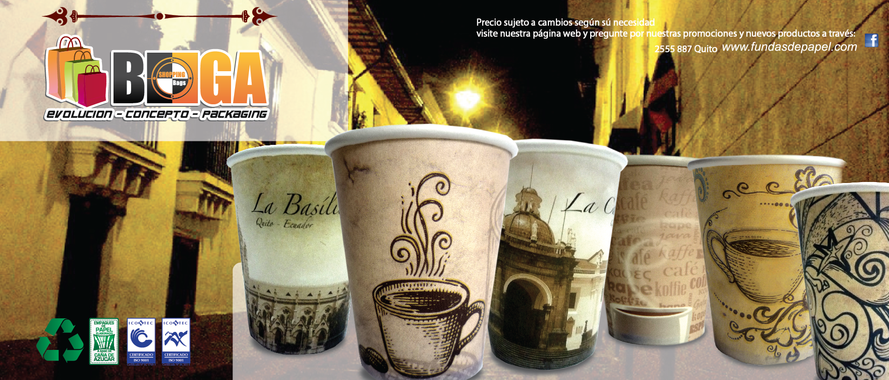 VASOS DE CARTON QUITO